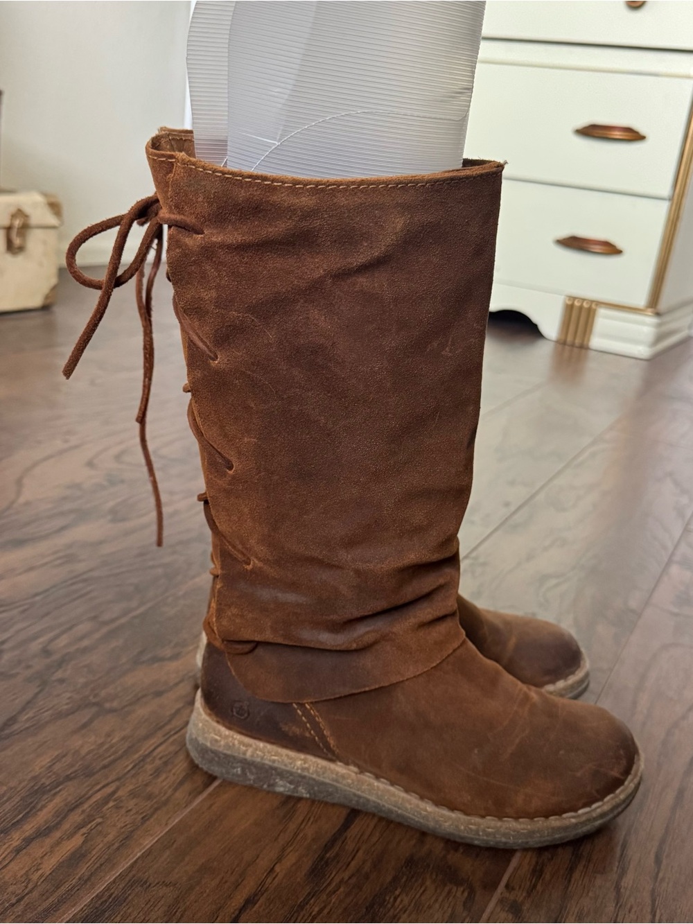 Born Sable Boots Size 7.5 Glazed Ginger Distressed (Brown) - Picture 7 of 13